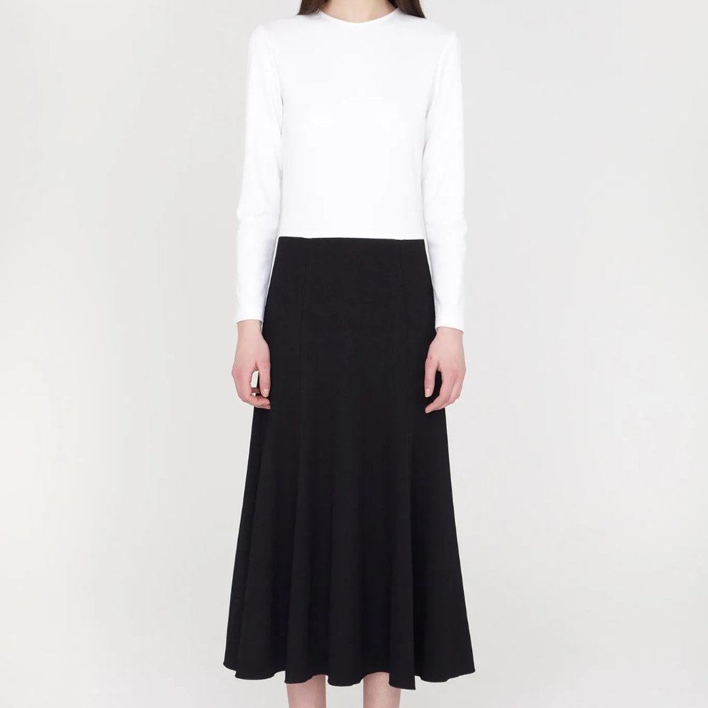 Apiece Apart Cecily Black and White Long Swing Dress